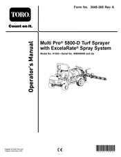 Toro Multi Pro 5800-D Operator's Manual
