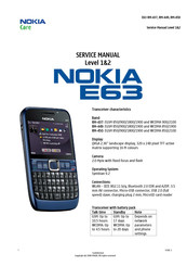 Nokia E63 RM-449 Service Manual