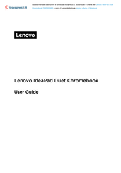 Lenovo IdeaPad Duet Chromebook ZA6F0006ES User Manual