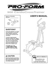 ICON Health & Fitness PRO-FORM 900 CardioCrossTrainer User Manual