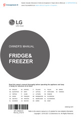 LG GBP62DSNGN Owner's Manual