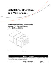 Trane Voyager TH 150-300 Series Installation, Operation And Maintenance Manual
