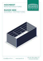 Guardi RAISED BED Assembly Instructions Manual