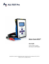 ALL-TEST PRO Motor Genie MCA User Manual