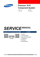 Samsung MX-FS8000/ZA Service Manual