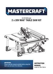 MasterCraft 054-7595-4 Instruction Manual