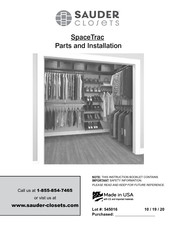 Sauder SpaceTrac Parts And Installation Service