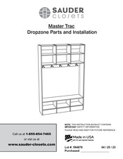 Sauder Master Trac Dropzone Parts And Installation Service