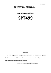 SPT SPT499 Operation Manual