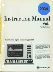 BRUEL & KJAER 2034 Instruction Manual