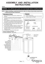 Vaxcel T0736 Assembly And Installation Instructions Manual