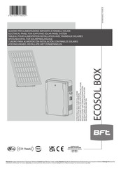 BFT ECOSOL Installation And User Manual