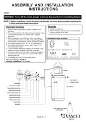 Vaxcel T0737 Assembly And Installation Instructions Manual