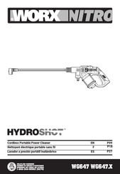 WORXNITRO HYDROSHOT WG647 Series Manual