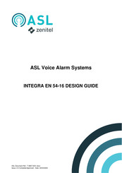 Zenitel ASL INTEGRA EN 54-16 Design Manual