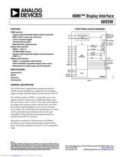 Analog Devices AD9398 Manual