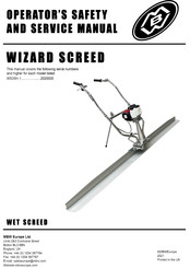 MBW 2020000 Operator's Safety And Service Manual