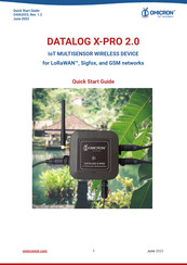 Omicron DATALOG X-PRO 2.0 Quick Start Manual