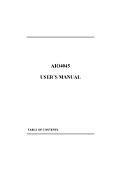 DataExpert AIO4045 User Manual