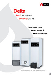 ACV Delta Pro S 25 Installation Operation & Maintenance