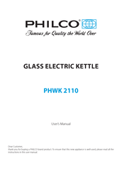 Philco PHWK 2110 User Manual