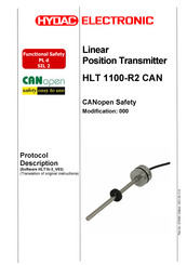 HYDAC ELECTRONIC HLT 1100-R2 CAN Manual
