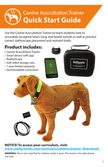Realityworks Canine Auscultation Trainer Quick Start Manual