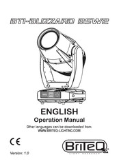 Briteq BTI-BLIZZARD BSW2 Operation Manual