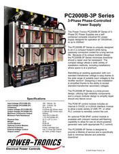 Power-Tronics PC2000B-3P Series Manual
