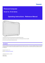 Panasonic FZ-G2 Series Operating Instructions Manual