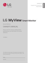 LG MyView 32SR83U Owner's Manual