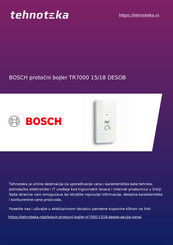 Bosch TR4000 21 EB Installation Instructions Manual