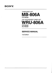 Sony WRU-806A Service Manual