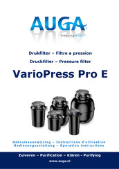 Auga VarioPress Pro E Operating Instructions Manual