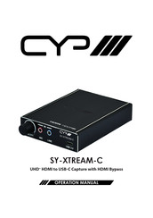 CYP SY-XTREAM-C Operation Manual