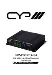 CYP PUV-C3050TX-UA Operation Manual