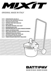 Battipav MIXIT Operating Instructions Manual