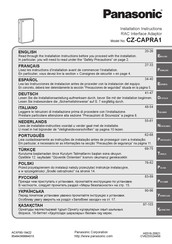 Panasonic CZ-CAPRA1 Installation Instructions Manual