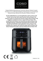 CASO DESIGN AirFry & Steam 700 Instruction Manual