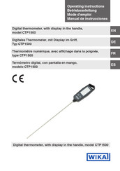 WIKA CTP1500 Operating Instructions Manual