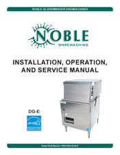 Noble DG-E Installation, Operation And Service Manual