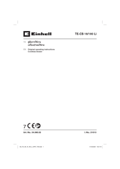 EINHELL TE-CB 18/180 Li Operating Instructions Manual