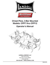 Landoll Brillion CPP12 Operator's Manual