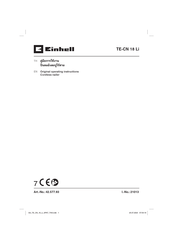 EINHELL 42.577.93 Operating Instructions Manual