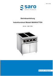 saro MANHATTEN Operating Instructions Manual