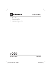 EINHELL TE-DA 18/760 Li Operating Instructions Manual