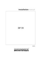 Brunner DF 33 Installation Manual