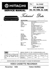 Hitachi VT-M728E Service Manual