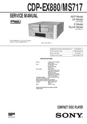 Sony CDP-EX880/MS717 Service Manual