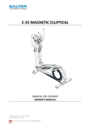 Salter E-25 MAGNETIC ELLIPTICAL Owner's Manual